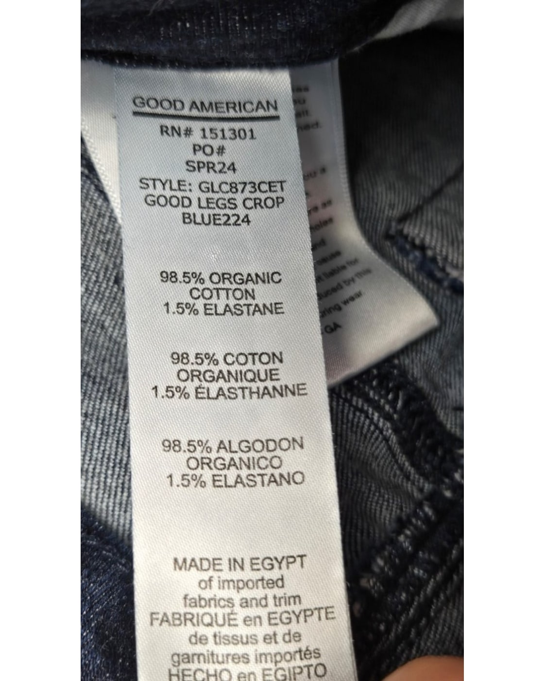Good American Good Legs Crop