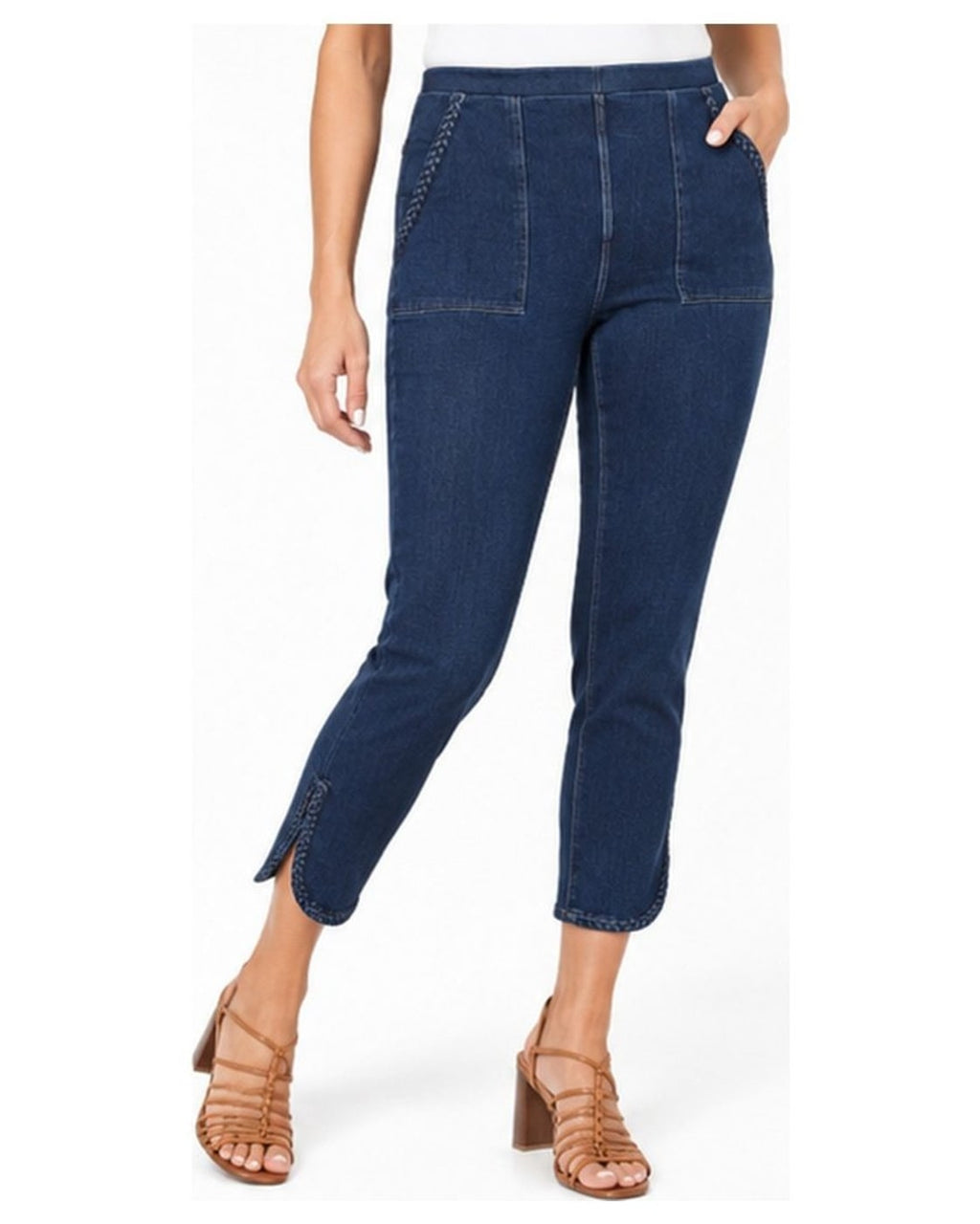 DG2 by Diane Gilman Super Stretch Knit Denim Crop Jean