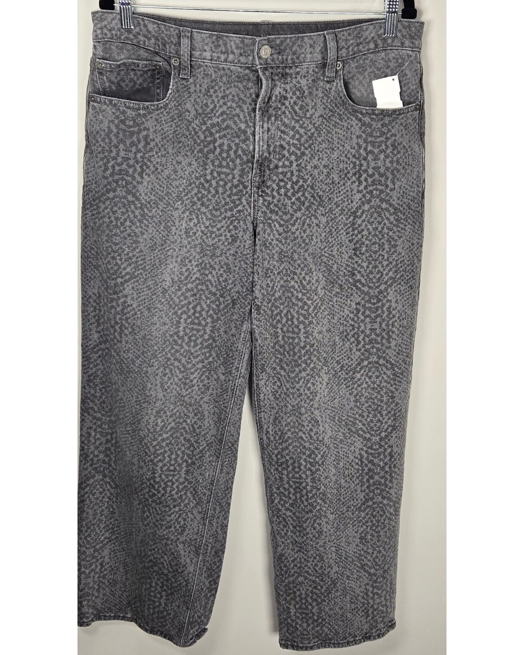 American Eagle Printed Wide Leg Jeans