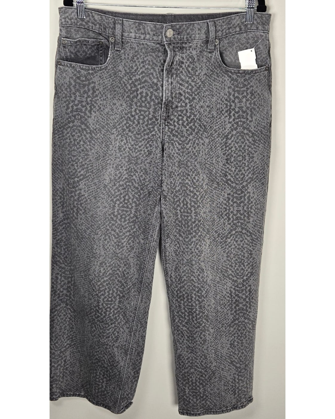 American Eagle Printed Wide Leg Jeans