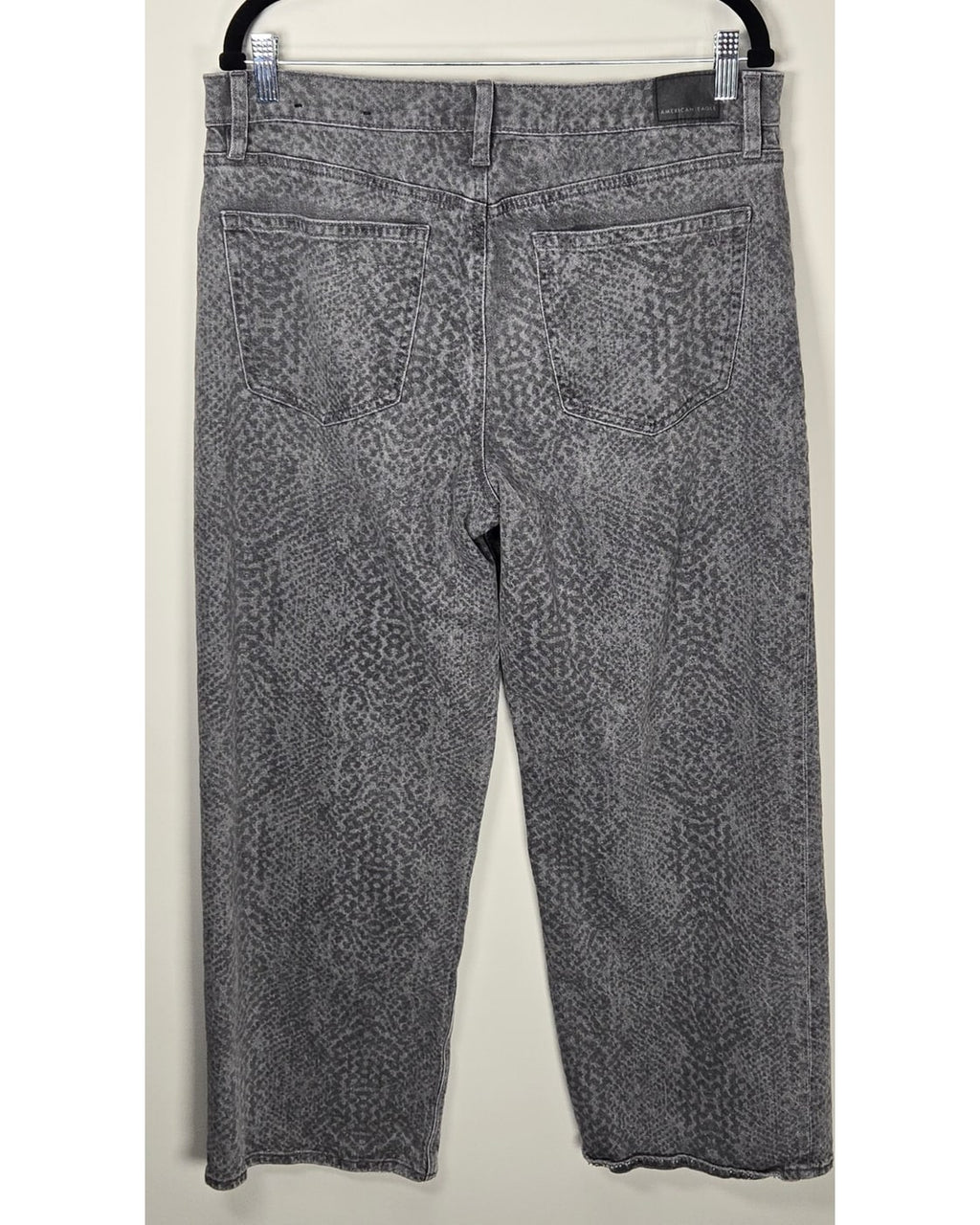 American Eagle Printed Wide Leg Jeans