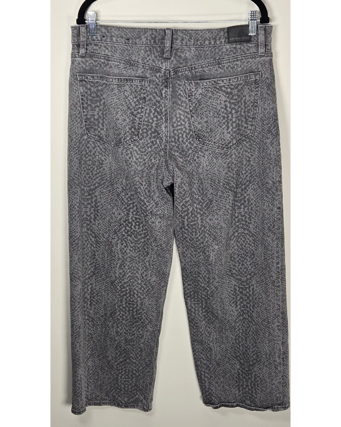 American Eagle Printed Wide Leg Jeans