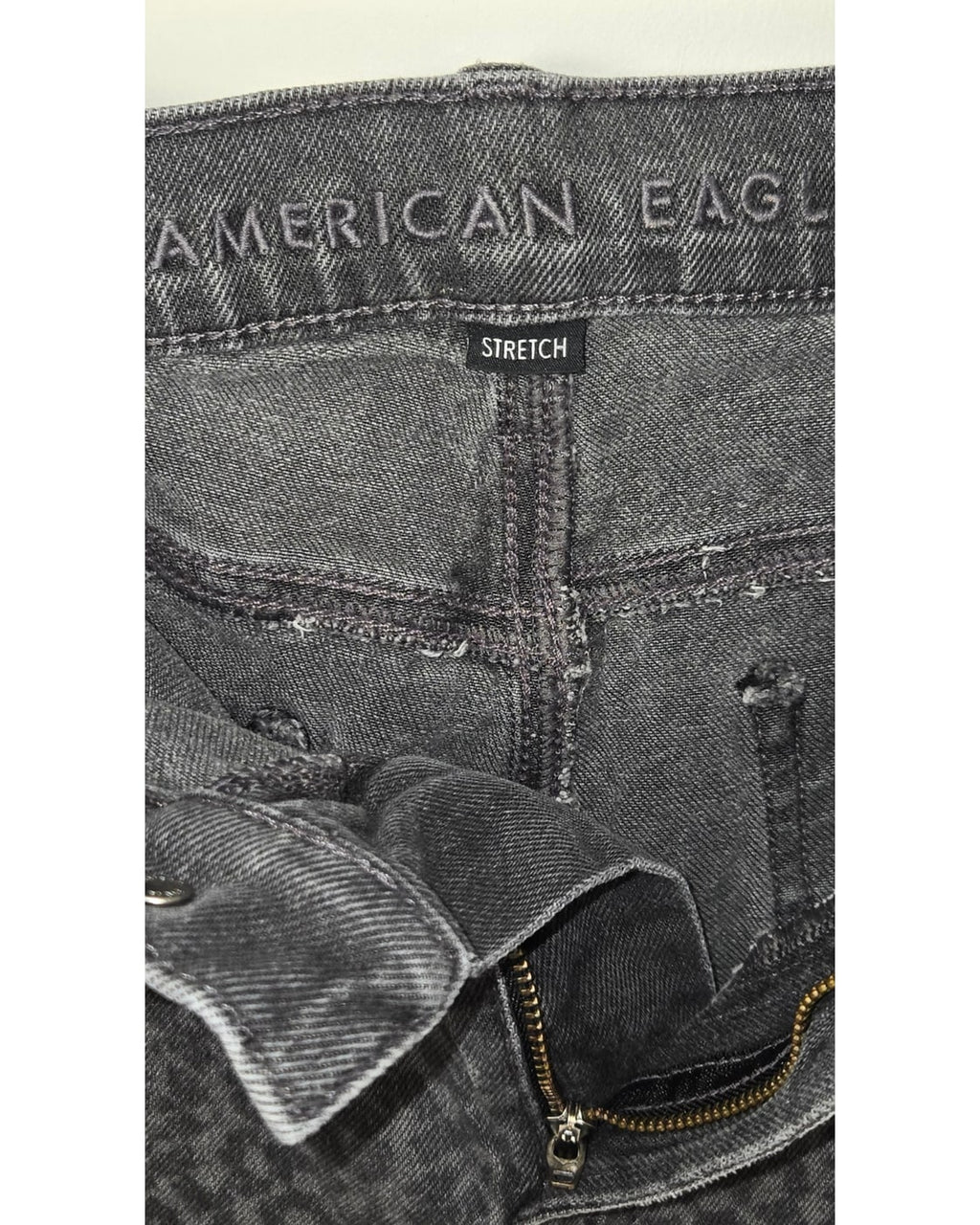 American Eagle Printed Wide Leg Jeans