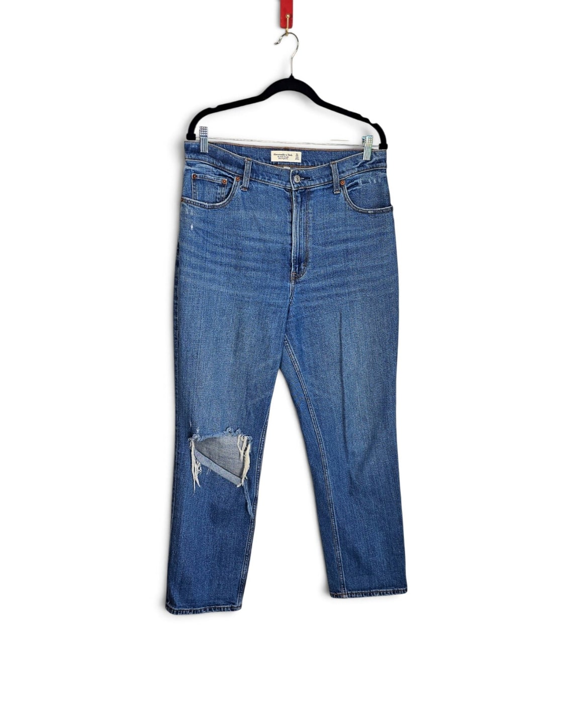 Abercrombie & Fitch The Ankle Straight Ultra High Rise