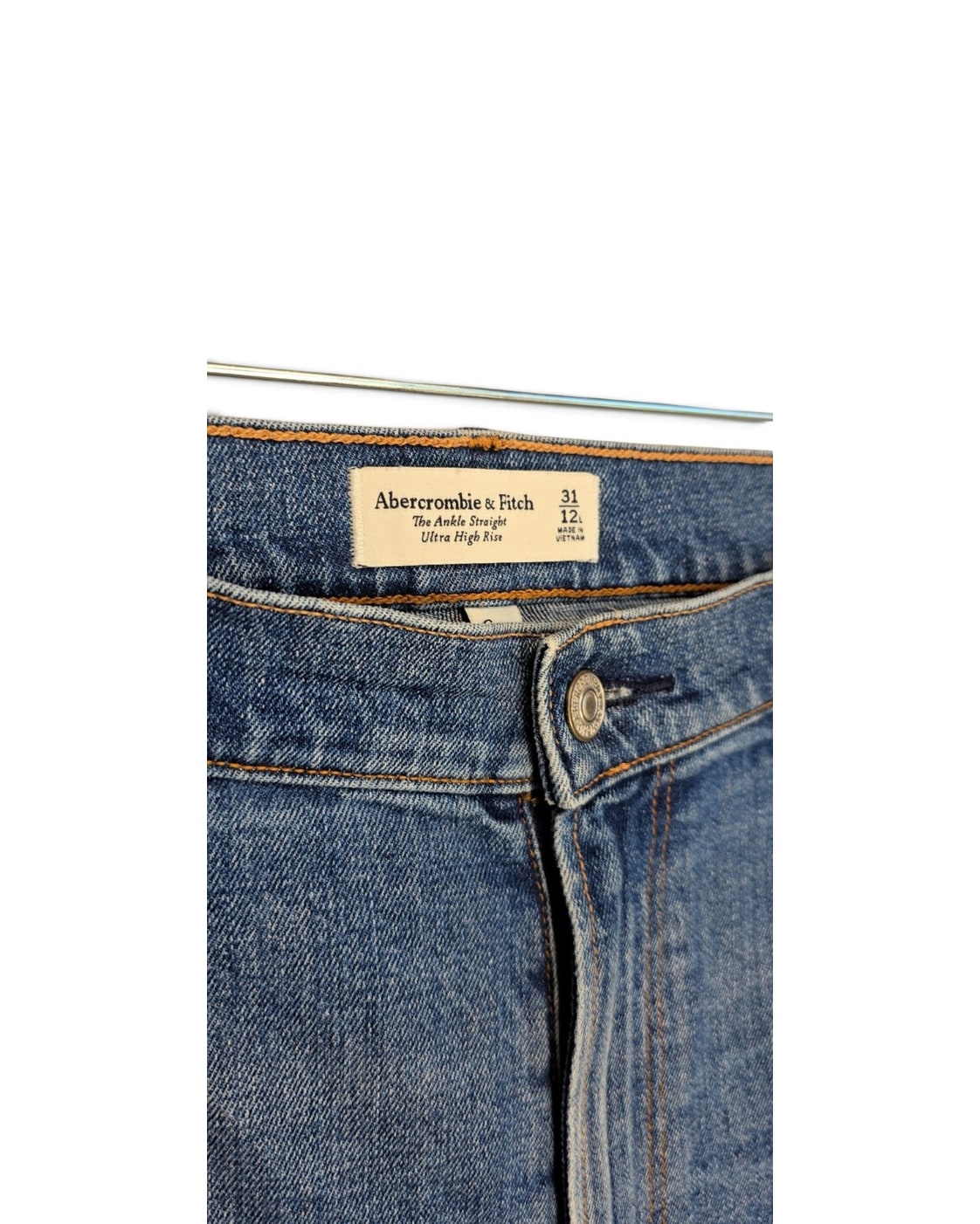 Abercrombie & Fitch The Ankle Straight Ultra High Rise