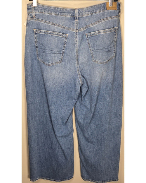 Blue American Eagle Wide Leg Jeans, size 14 – photo 2