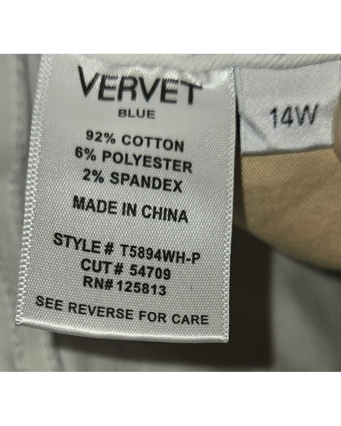Vervet High Rise Wide Leg Jeans
