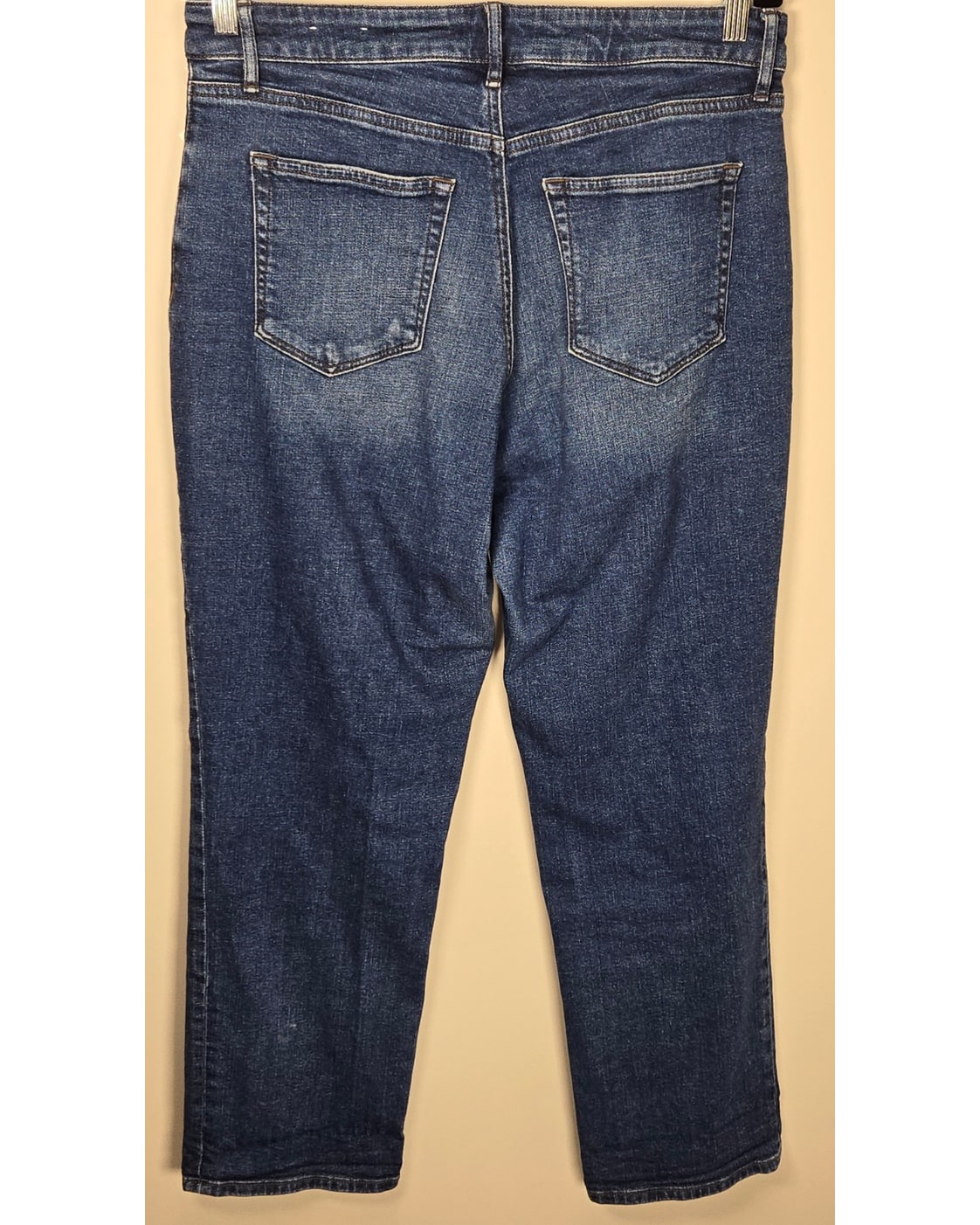 Loft Distressed Curvy Straight Jeans