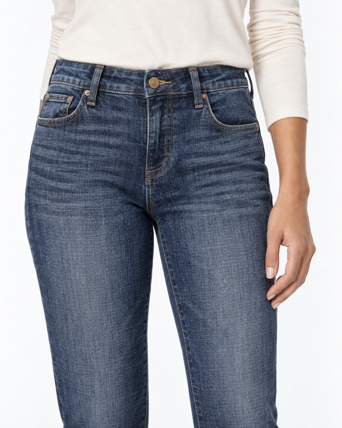 KUT from the Kloth Amy Crop Straight Leg Jeans