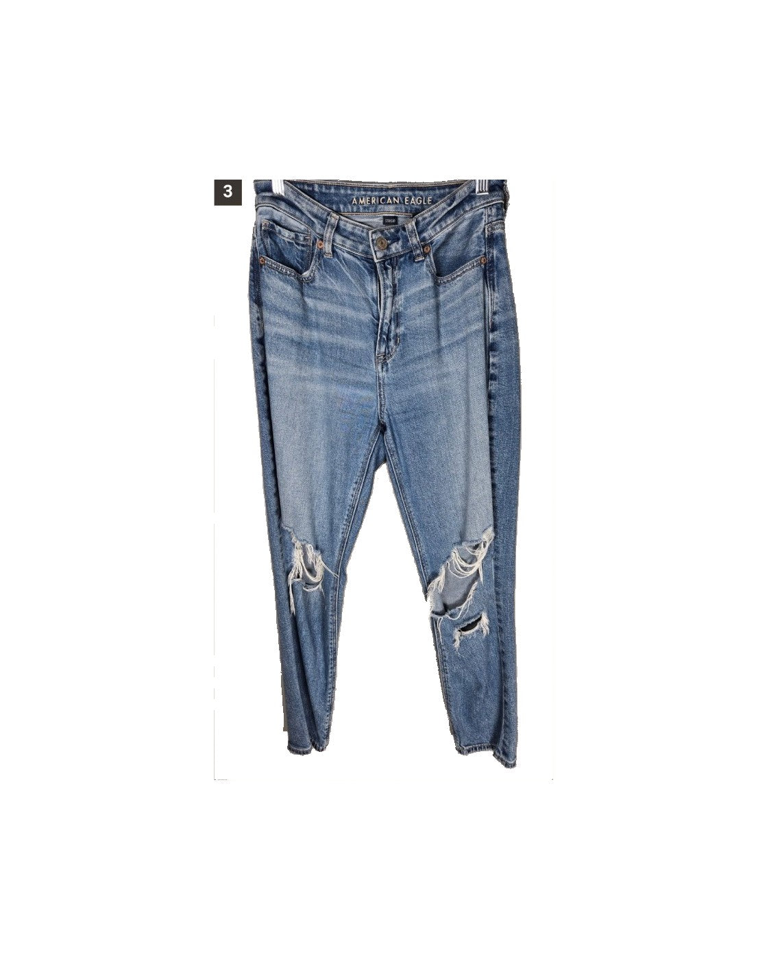 American Eagle Distressed Straight Jeans