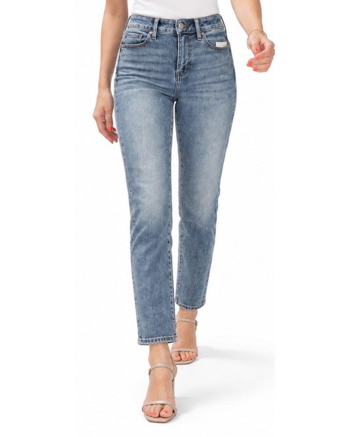 High-Rise Sculpt Straight Jeans