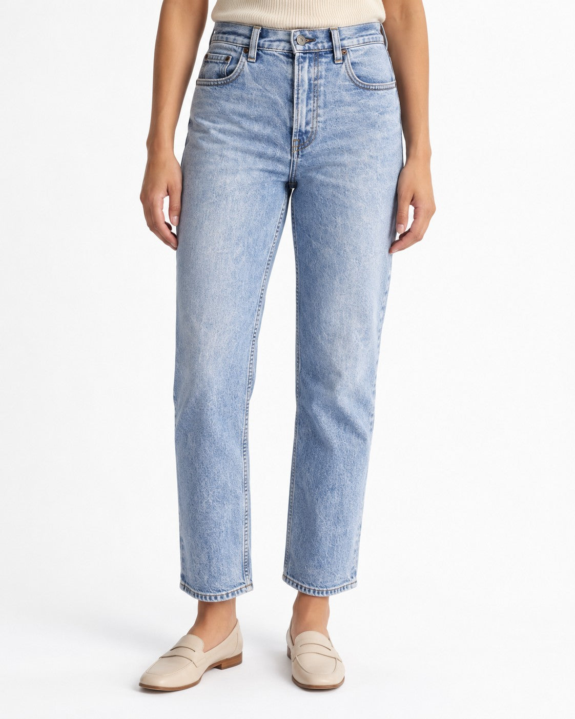 Abercrombie & Fitch The Ankle Straight Ultra High Rise