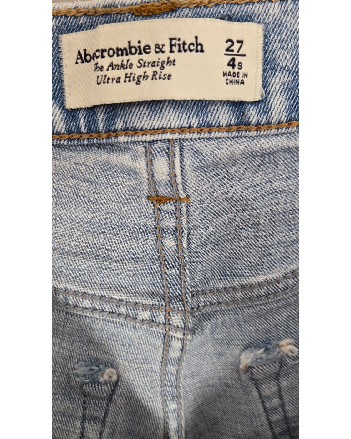 Abercrombie & Fitch The Ankle Straight Ultra High Rise