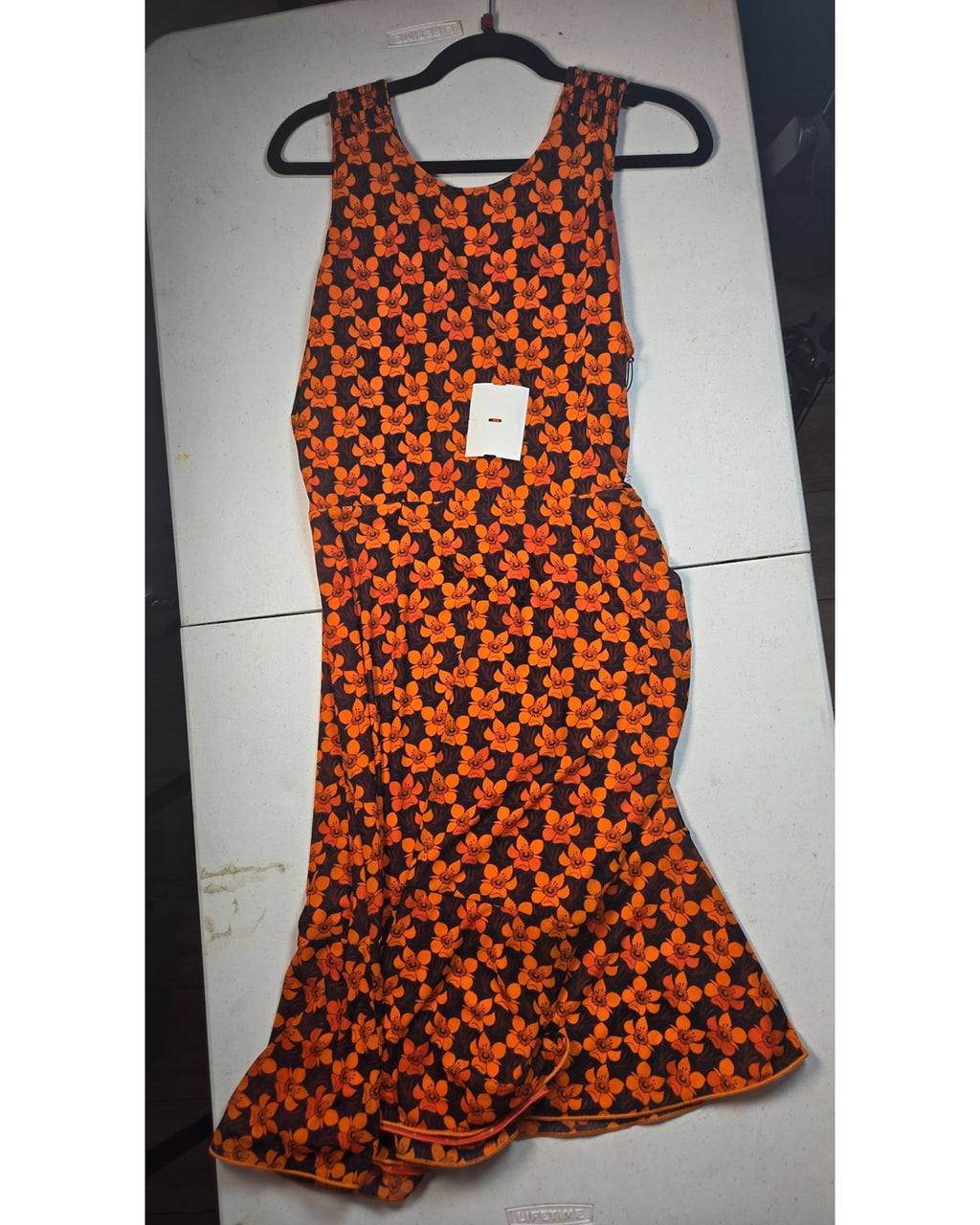 cabi Floral Fit And Flare Midi Dress #6370