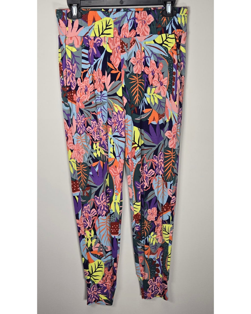 cabi Tropical Print Jogger Pants