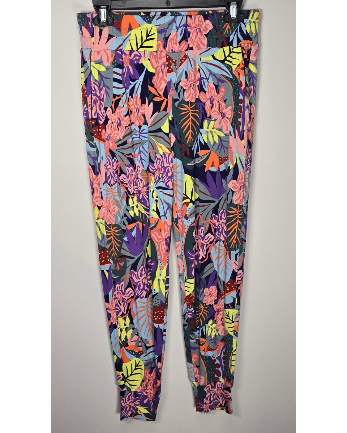 cabi Tropical Print Jogger Pants