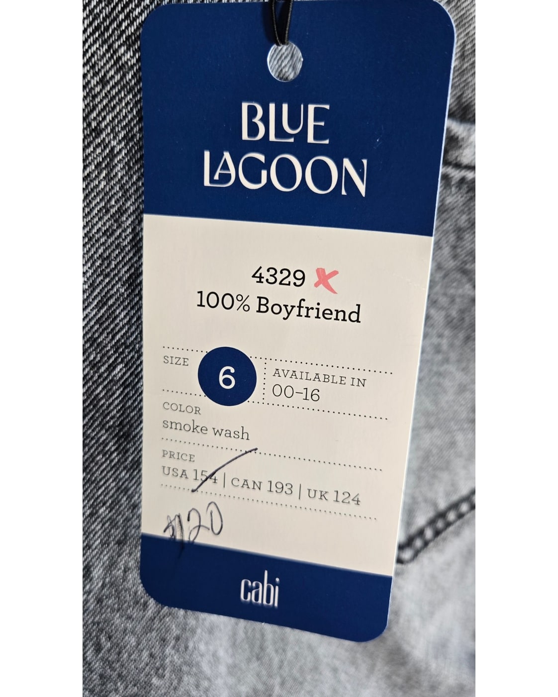 Cabi Blue Lagoon 100% Boyfriend