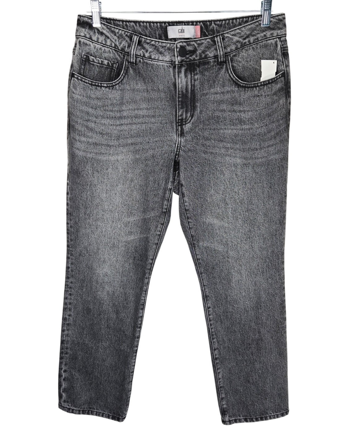 cabi Charcoal Straight Leg Jeans