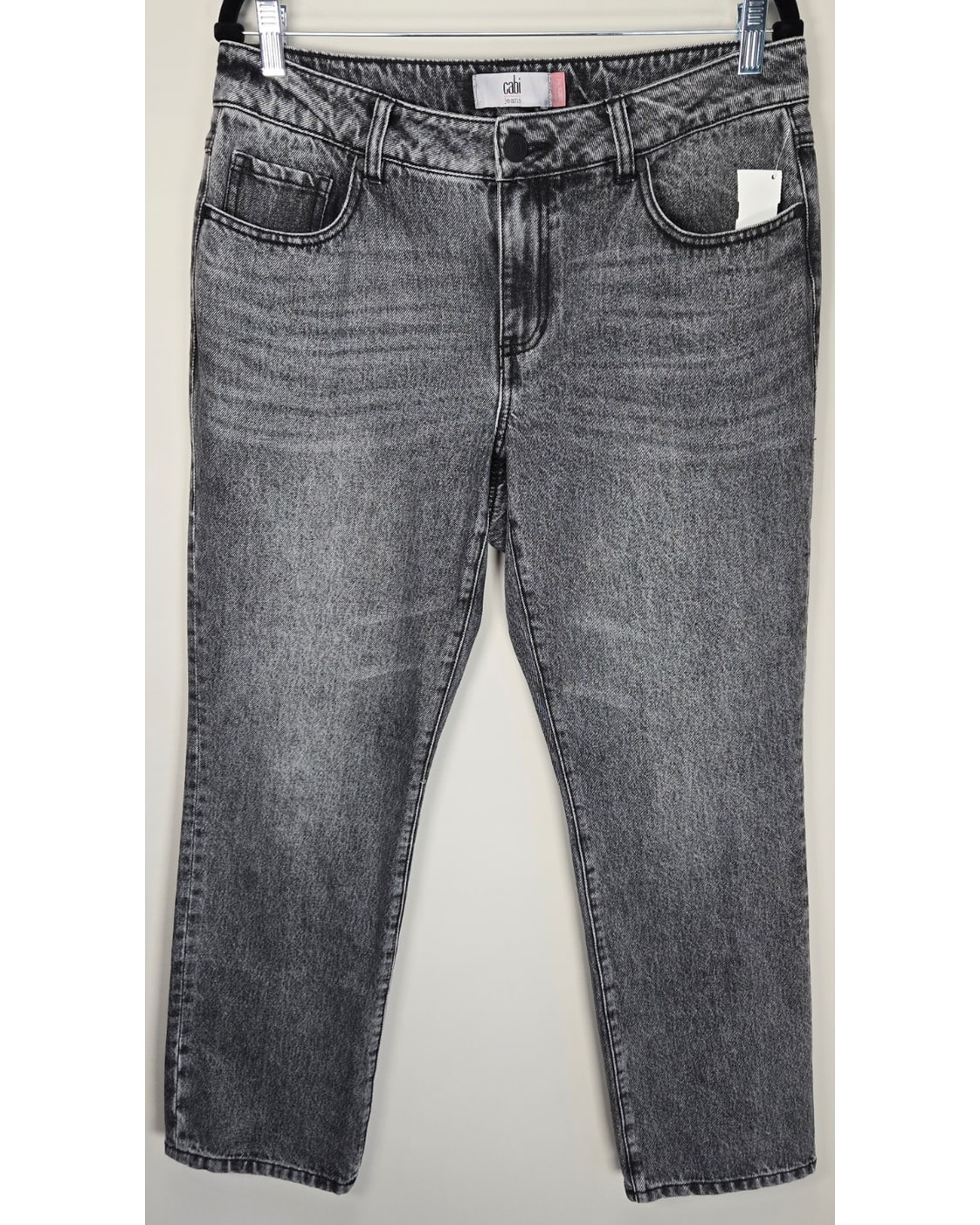 cabi Charcoal Straight Leg Jeans
