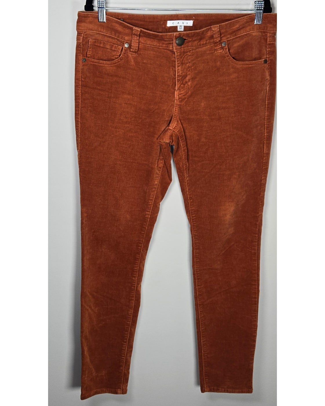cabi Button-Fly Skinny Micro Corduroy Pants