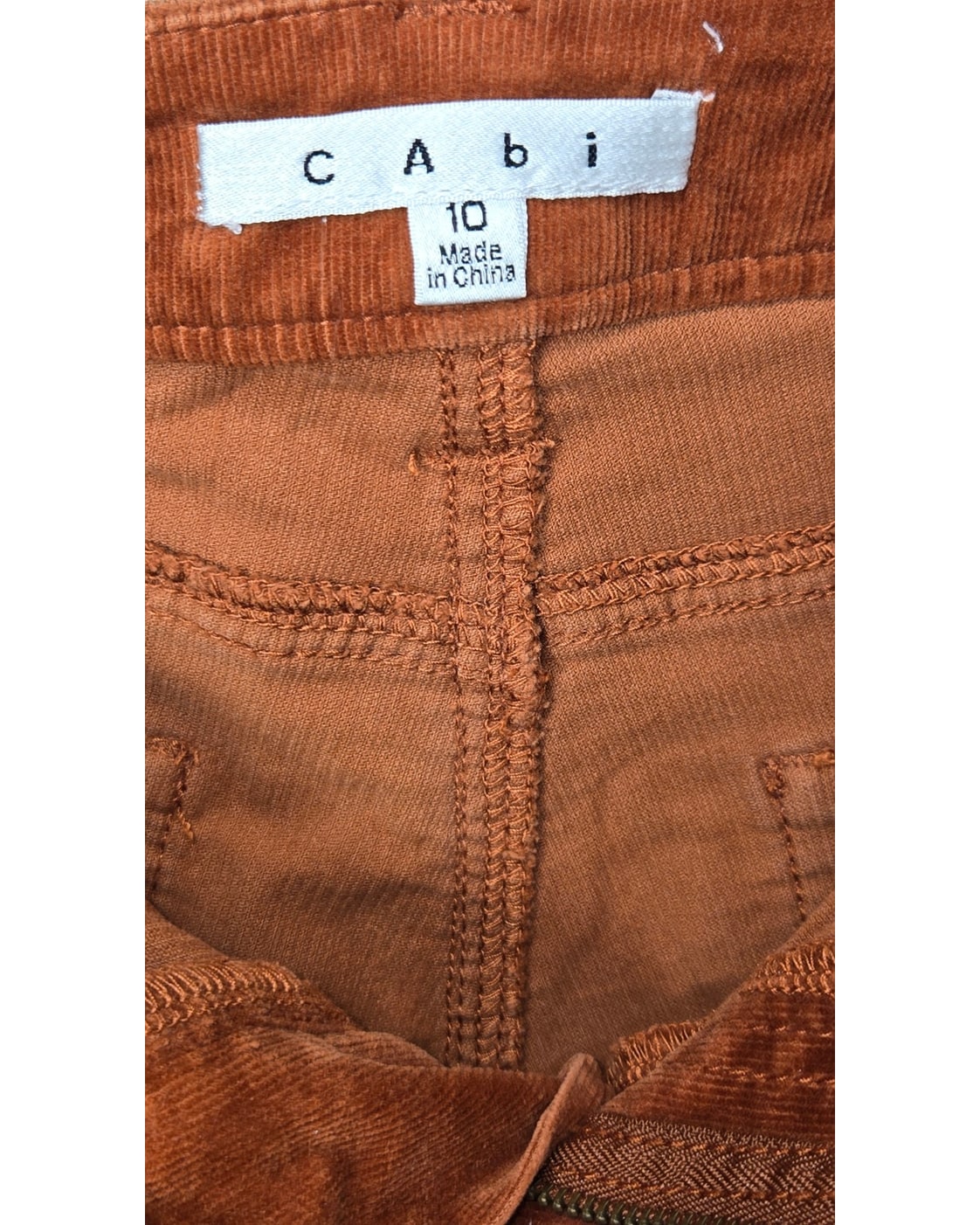 cabi Button-Fly Skinny Micro Corduroy Pants