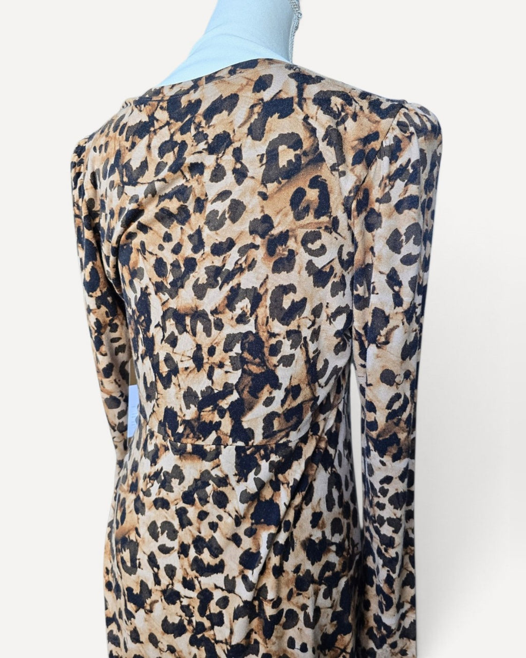 Brown Cabi Leopard Print Driver Seat Maxi Dress - #4216, size M – photo 4
