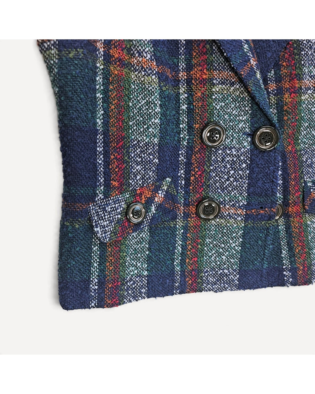 Cabi Tweed Plaid Vest