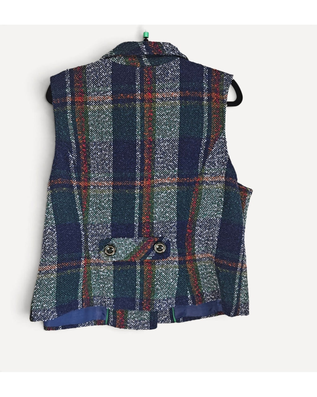 Cabi Tweed Plaid Vest
