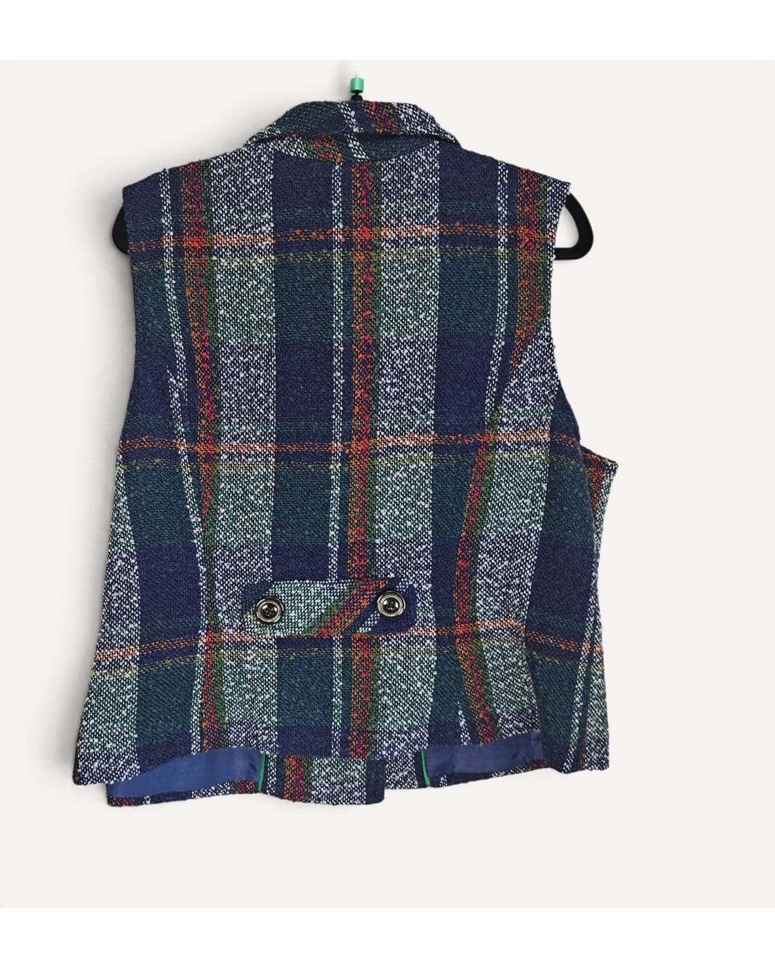 Cabi Tweed Plaid Vest