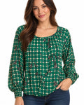 Cabi Printed Knit Blouse