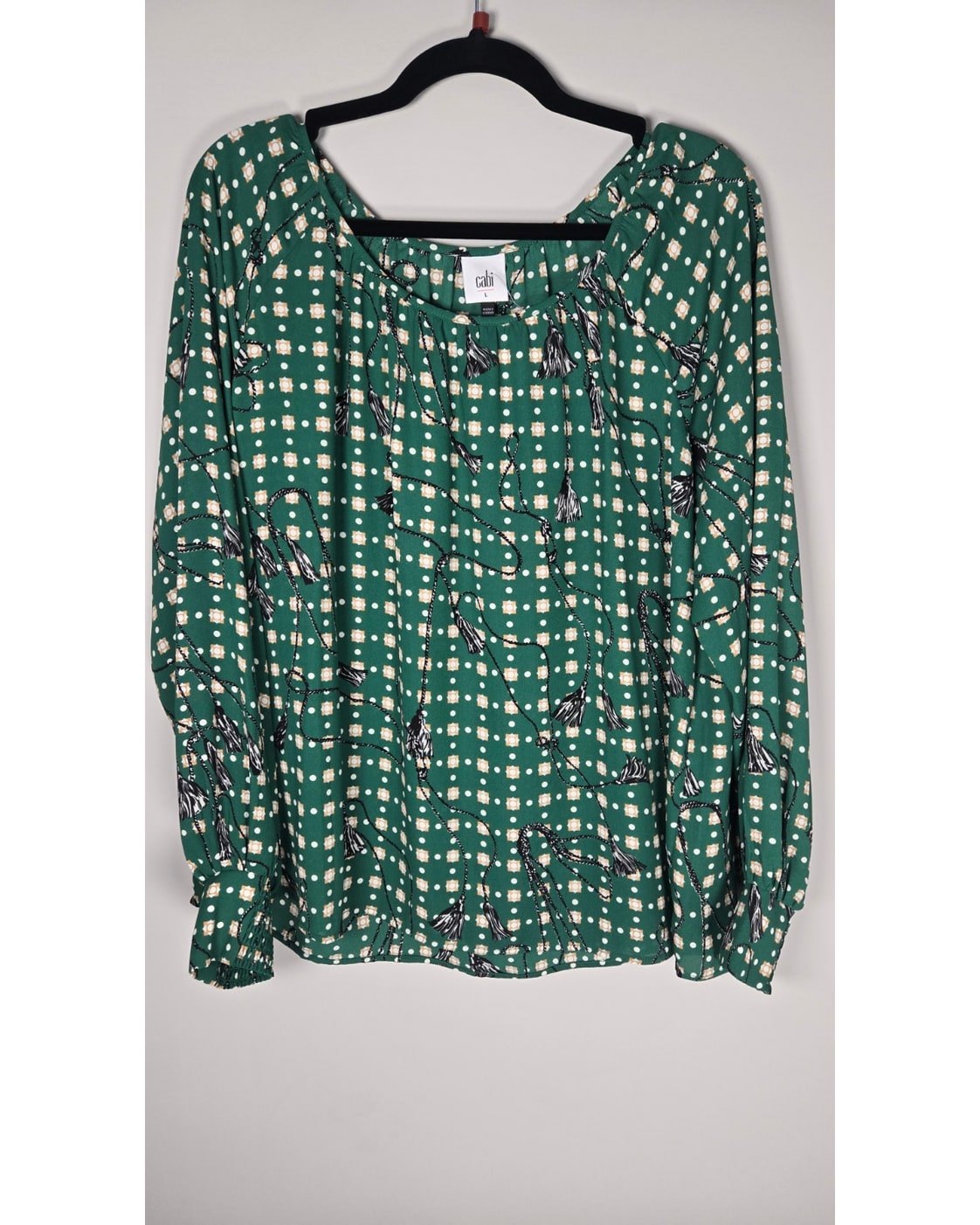 Cabi Printed Knit Blouse