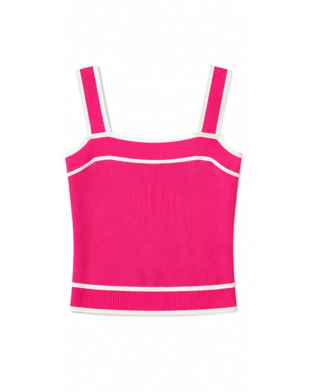 Fashion Racerback Knit Crop Top