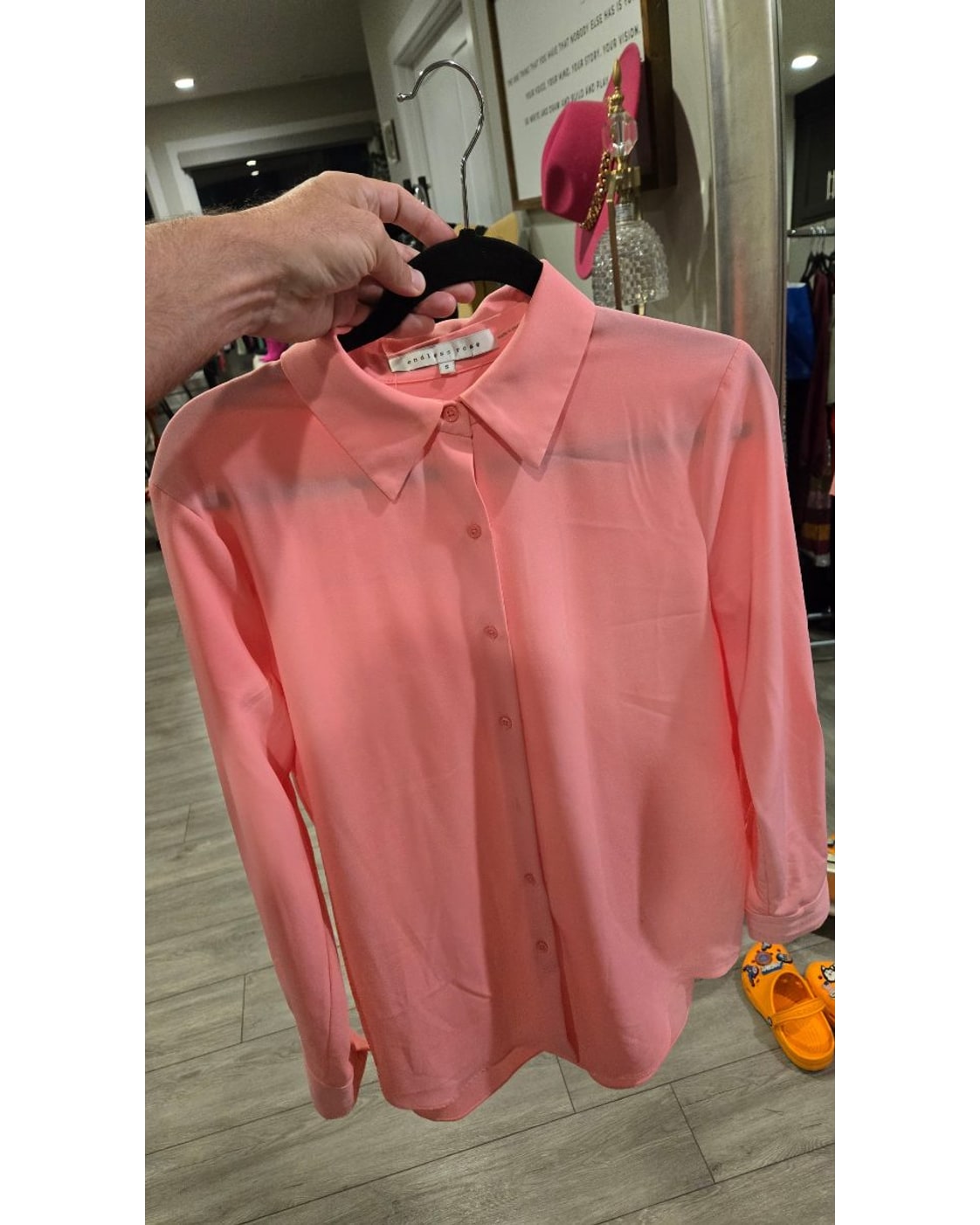 Endless Rose Classic Button Down Blouse