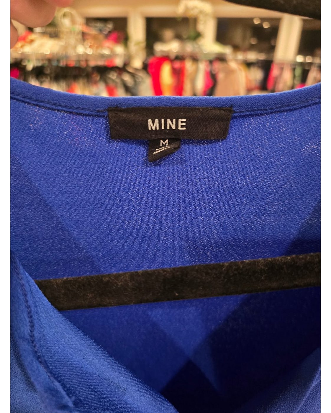 MINE Ruffle Sleeve V-Neck Blouse
