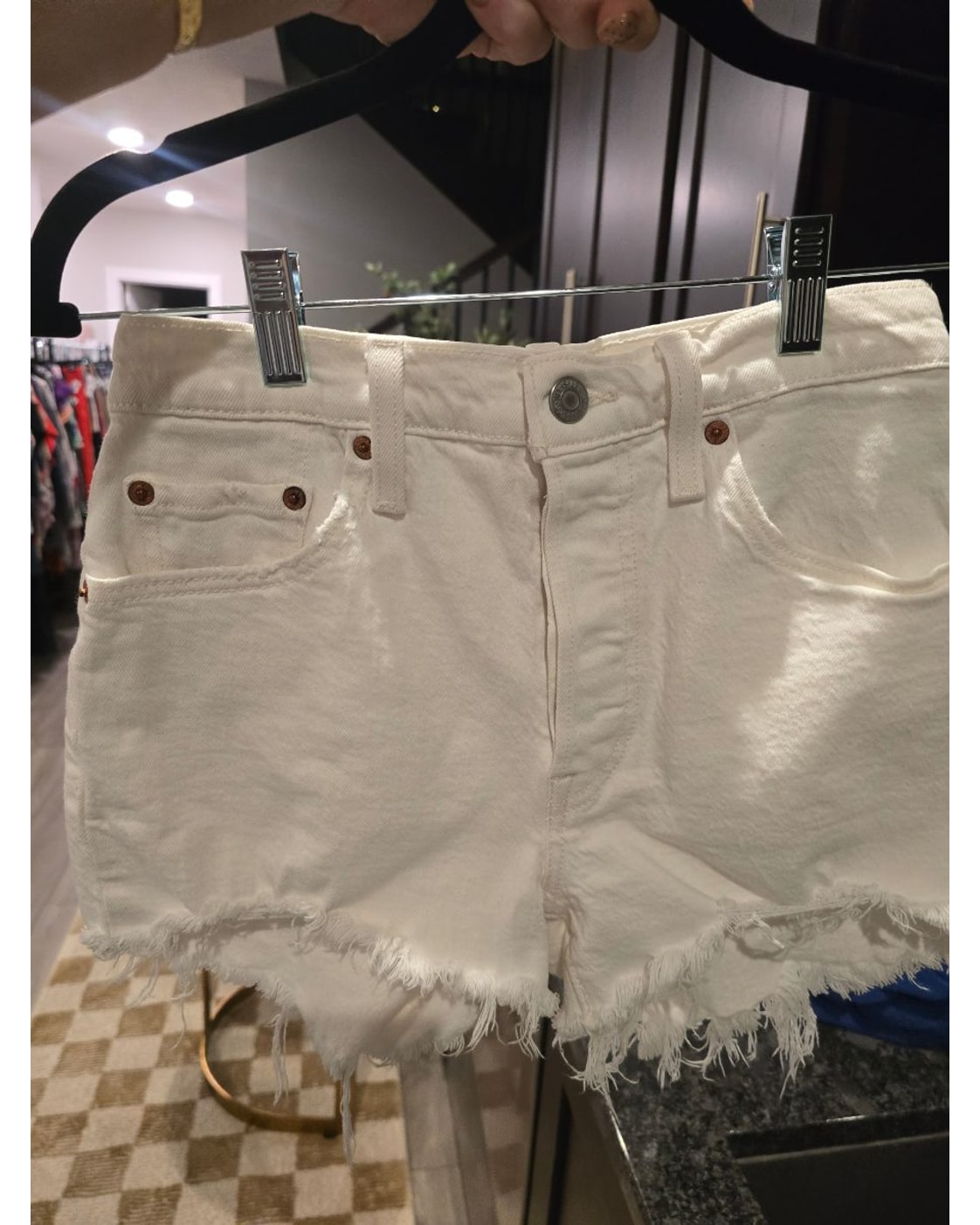 Levi Strauss & Co 501 High-Rise Cutoff Denim Shorts - Style# 501