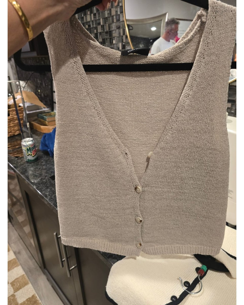 VICI Button-Front Knit Vest