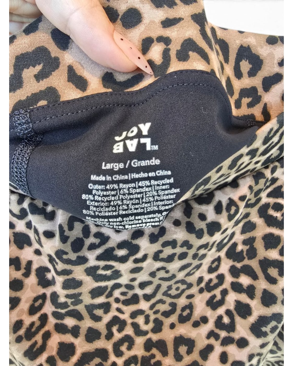 JoyLab Leopard Print Wrap Skort