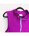 elevate basics Ruffle-Collar Half-Zip Dress