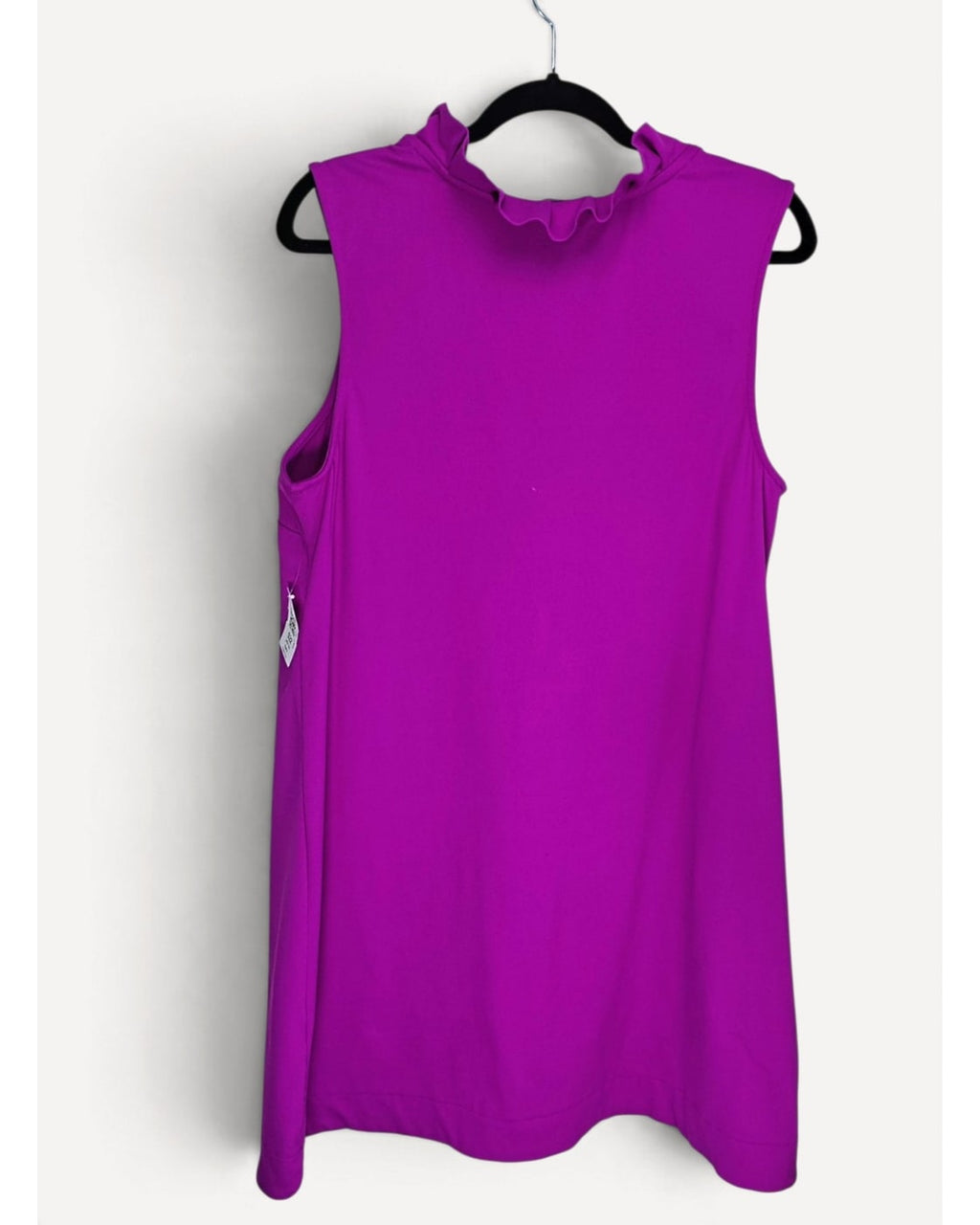 elevate basics Ruffle-Collar Half-Zip Dress