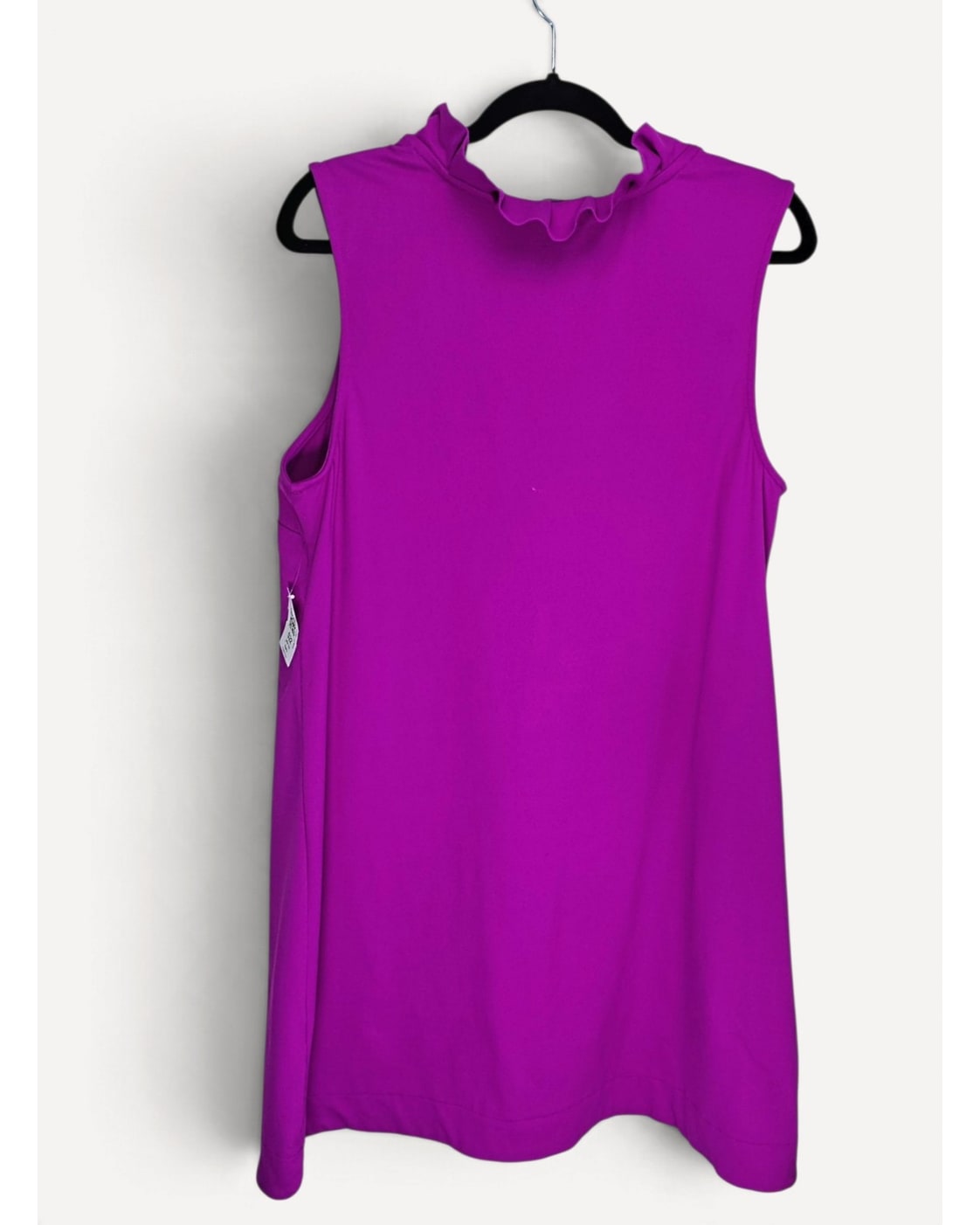 elevate basics Ruffle-Collar Half-Zip Dress