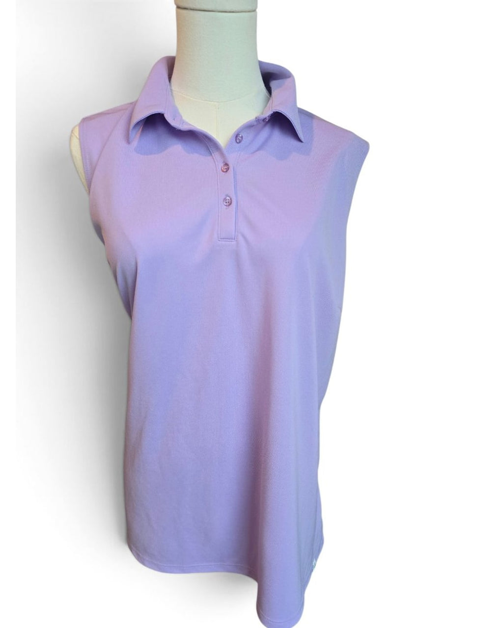 Sally Hagen Sleeveless Polo Top