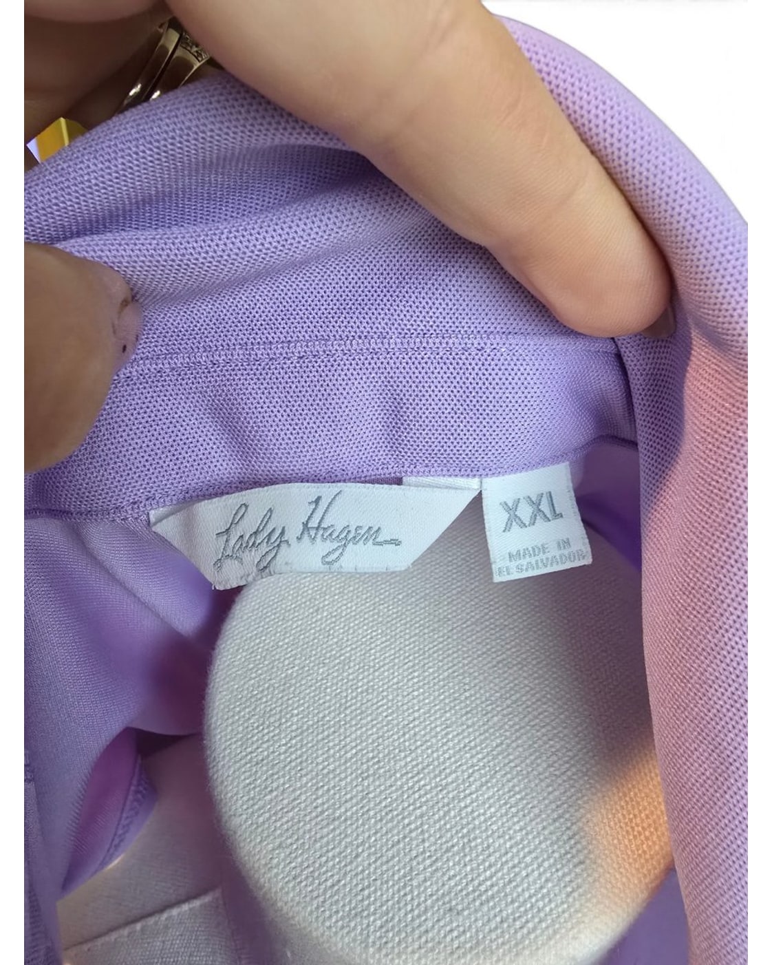 Sally Hagen Sleeveless Polo Top