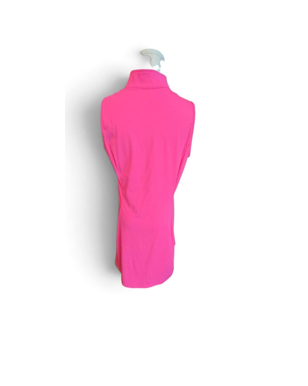 Sleeveless Quarter-Zip Longline Top