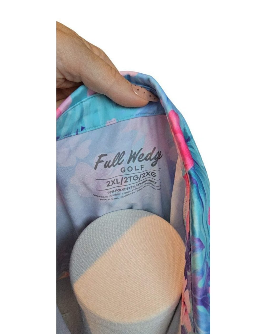 Full Wedge Golf Tropical Floral Sleeveless Polo