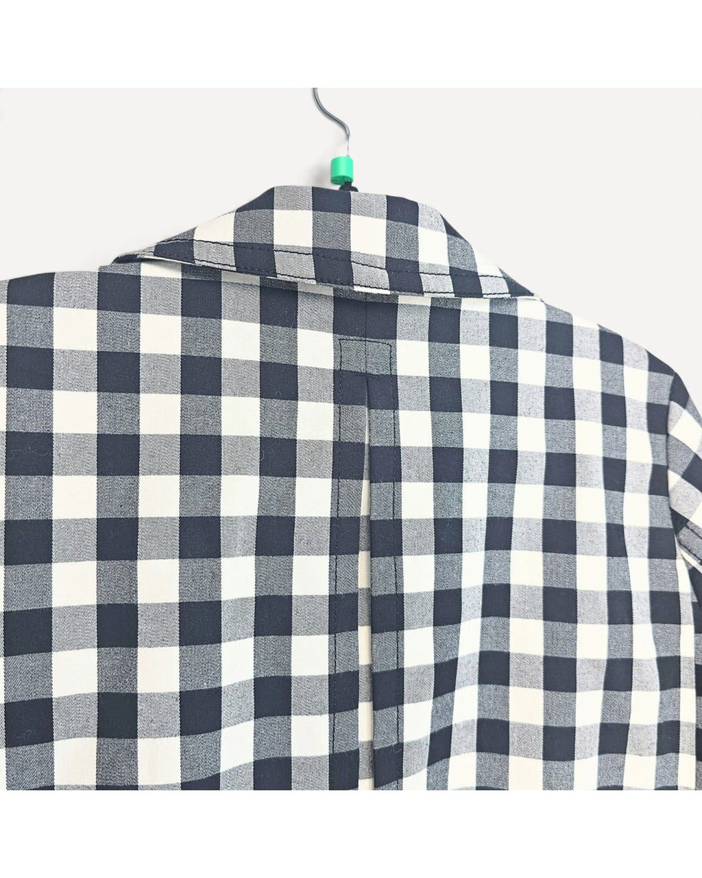 ANN TAYLOR Gingham Double-Breasted Blazer