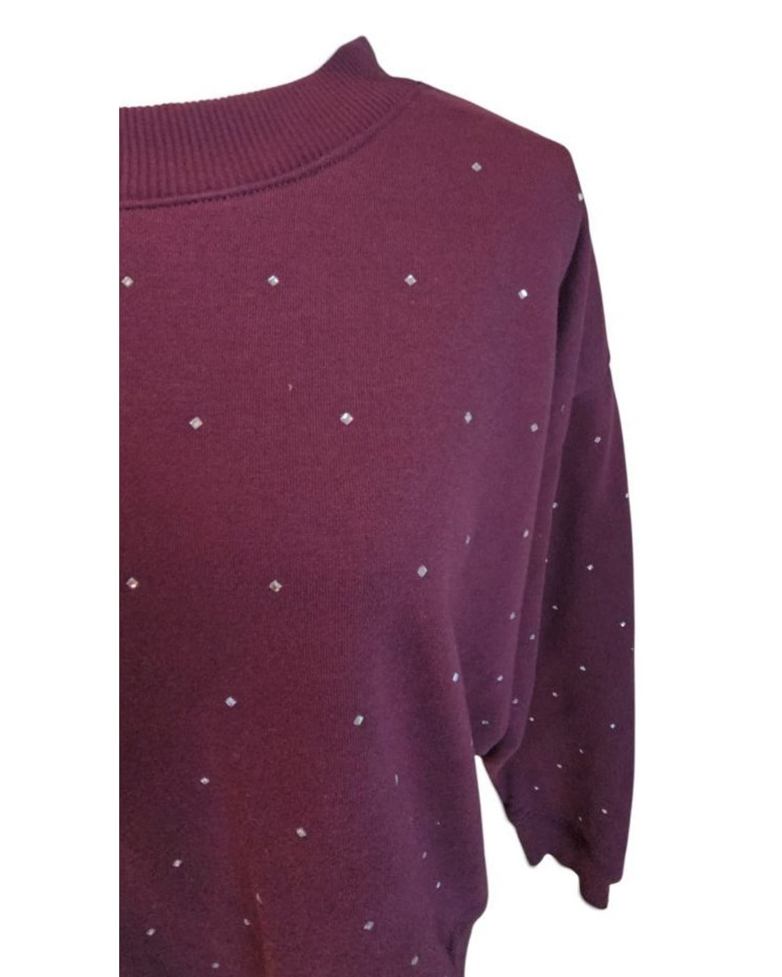 Red A New Day Rhinestone Crewneck Sweater, size XL – photo 3
