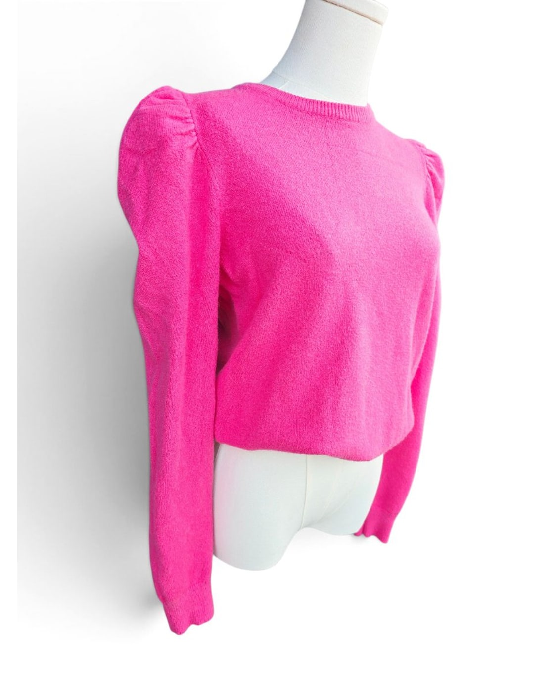 Pink &merci Puff Sleeve Sweater, size M – photo 2