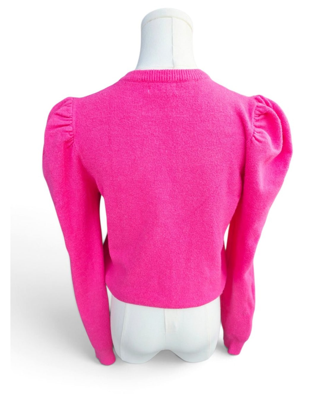 Pink &merci Puff Sleeve Sweater, size M – photo 3