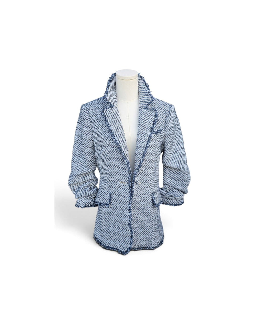 cinq à sept tous les jours Tweed Fringe Blazer