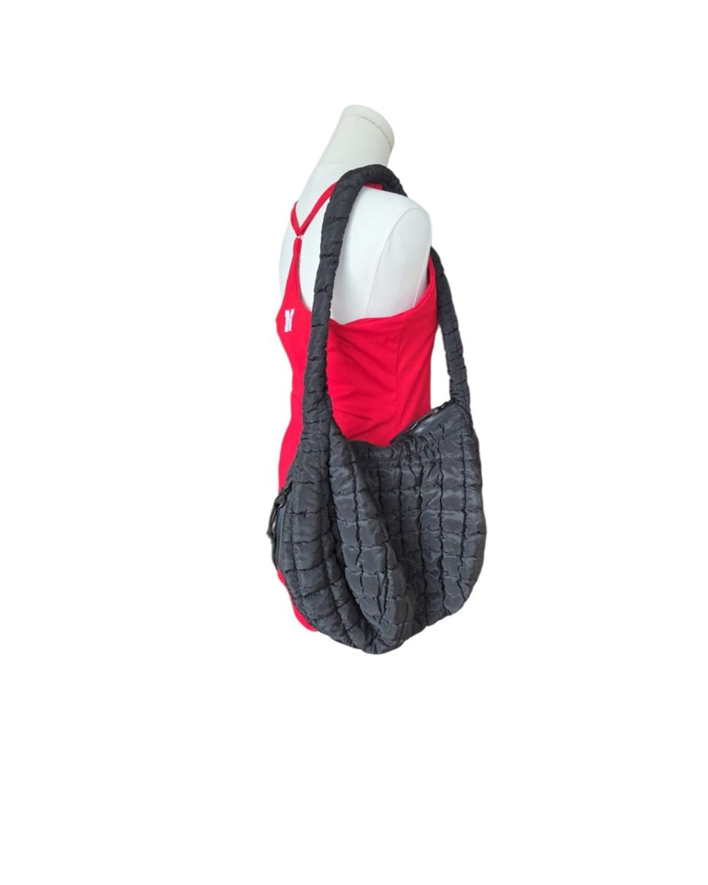 Quilted Crescent Shoulder Bag